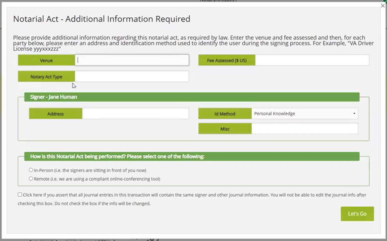 SIG-2699 - notary dialog checkbox